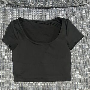 Classic Black Women's Crop Top